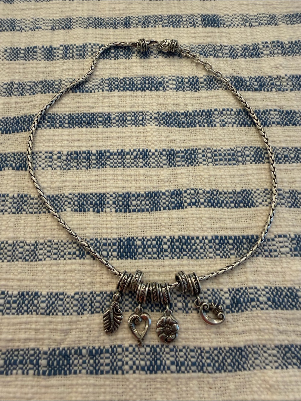 Brighton Silver Plated Necklace Live Love Laugh Dream